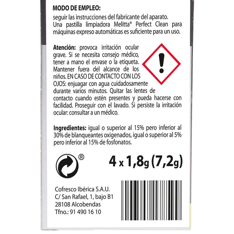 Paxanpax Genuine Melitta 'Perfect Clean' Espresso Machine Cleaning Tablets (1.8g,