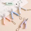 Blue Folding Scissors Safe Portable Travel Scissors Foldable Telescopic Cutter