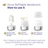Dove Refillable Deodorant Starter Kit 0% Aluminum Sensitive Aluminum Free