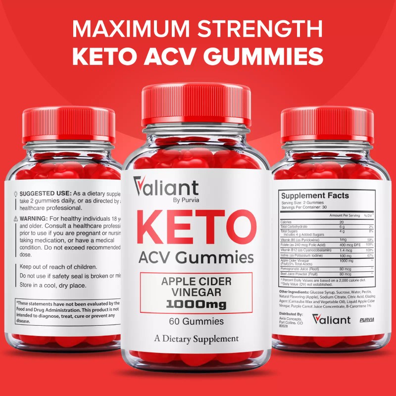 Purvia (3 Pack) Valiant Gummies Overall Extra Strength Support Formula