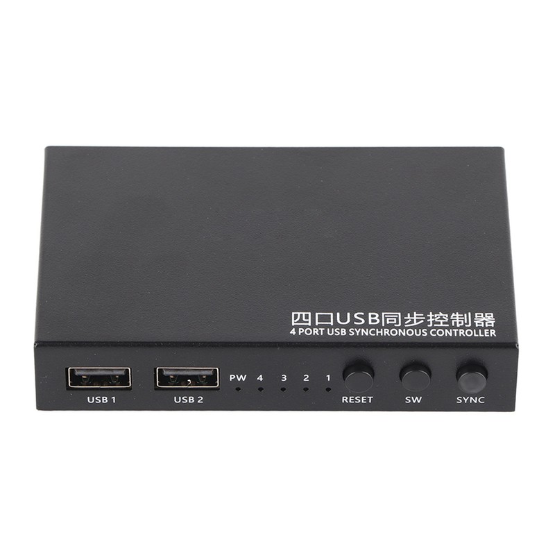 Aimos 1‑for‑4 4 Ports USB Keyboard Mouse Synchronizer Controller KVM