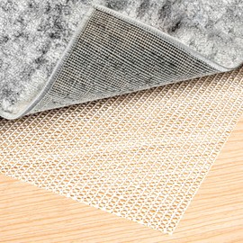 Non Slip Rug Pads 6.5 X 6.5 Ft Non Slip Rug Pads Gripper for Hardwood Floors Under Rug Non Skid Rug Keep Area Rugs Safe & in Place Slip and Skid Resistant Pads Carpet Cushion Hardwood Floor Protection