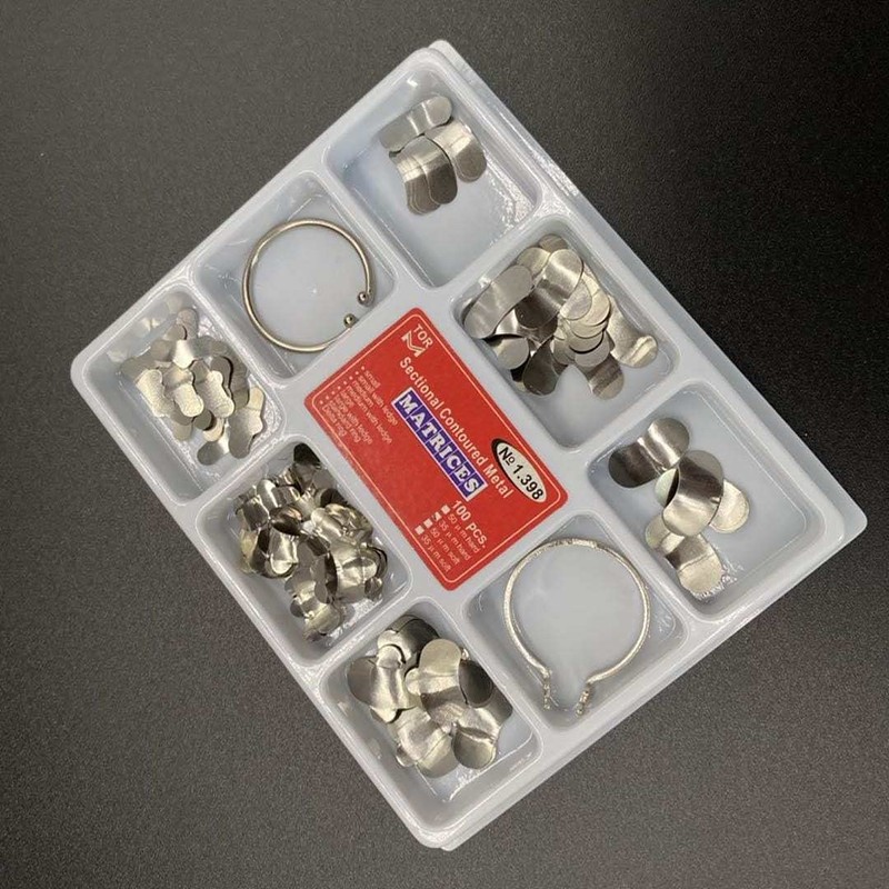 100 piezas dentales de 35 μm de metal contorneado seccional