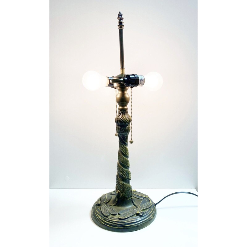 RWS Metals Tiffany Lamp Base-DRAGONFLY Design-Replace