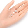 Adabele 10 abalorio espaciadoras redondas de plata de ley, sin