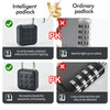 SPORWAY Combination Padlock: 6 Digit Padlock, Lock with Combination Code,