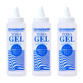 【3本セット】純国産超音波ゲル TOWAゲル（高粘性タイプ） 250g エコーゼリー 詰替用ボトル付き 超音波検査ゼリー 超音波診断用ゼリー 超音波ジェル ハード 医療 美容 超音波治療器用 保湿 弱酸性