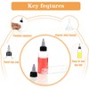 100 Pcs 2 oz Bottles Plastic Squeeze Condiment Travel Hair
