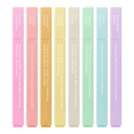 Mr. Pen- Bible Highlighters with Color-Coding System, 8 Pack, Soft Pastel Aesthetic Highlighters Assorted Colors, Bible Markers No Bleed Through