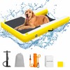 Gymodel Dog Pool Ramp, Inflatable Dog Boat Ramp, Non-Slip EVA