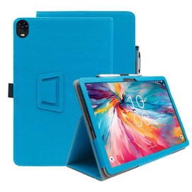 Hoibon Case for TCL TAB 10 NXTPAPER 5G for TCL TAB 10 NXTPAPER 5G 10.4 Inch Model 9199S Case Folio Flip Magnetic Smart PU Leather Shockproof Case with Hand Strap Hand Free and Kickstand (Blue)
