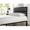 Zinus Modern Studio Upholstered Metal Headboard, King