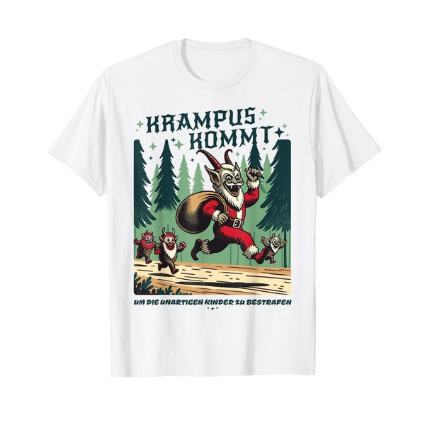 Christmas Enthusiasts - Krampus Comic Art Krampus Retro Comic Design