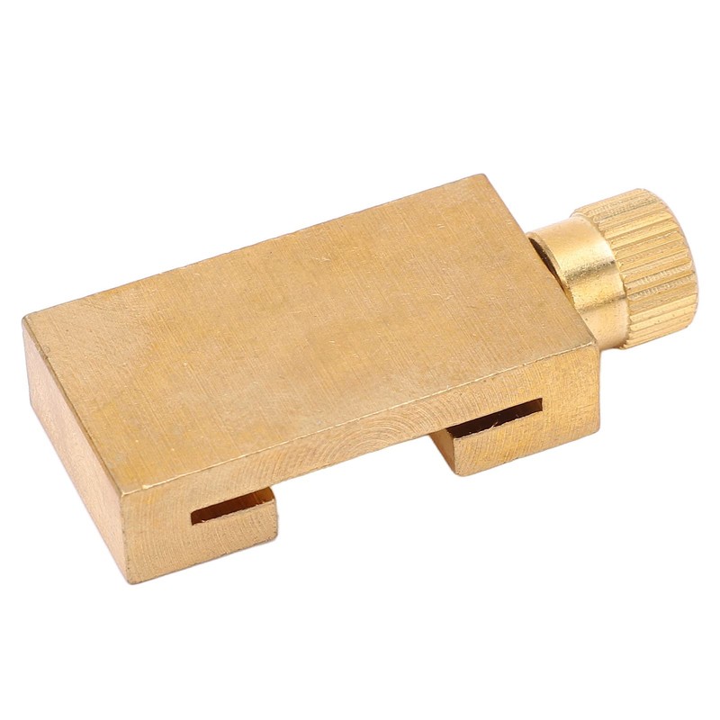 Kadimendium 2Pcs Scribe Ruler Positioning Limit Block Brass Scribe Steel