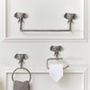 Melody Maison Metallic Silver Elephant Towel Ring, Metallic decor, Bathroom