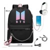 19 Piezas Bts Mochilas Kit Con Llavero/foto Cards/gorra,etc