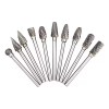 Veraly 10 Brocas Tungsteno Rebabas Rotativa Carburo 6mm