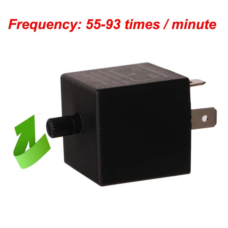 Gebildet 2 pieces 12V 3 Pin Electronic LED Flasher Relay
