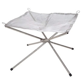 Bonfire Stand, Fire Stand, Mesh Sheet, Replacement Sheet, Special Heat Resistant Steel, Pin Included, Easy Assembly, 42 x 42 cm, Camping DIY (焚火台 ファイアスタンド メッシュシート 交換シート 特殊耐熱鋼 ピン付き 簡単組立 42×42cm キャンプ DIY)