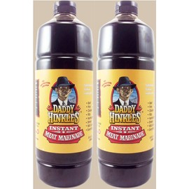 Daddy Hinkle's Quart Size, Barbecue Marinade, Seasoning for BBQ, Meat, Pork, Steak, Poultry, Vegetables, Pack of 2