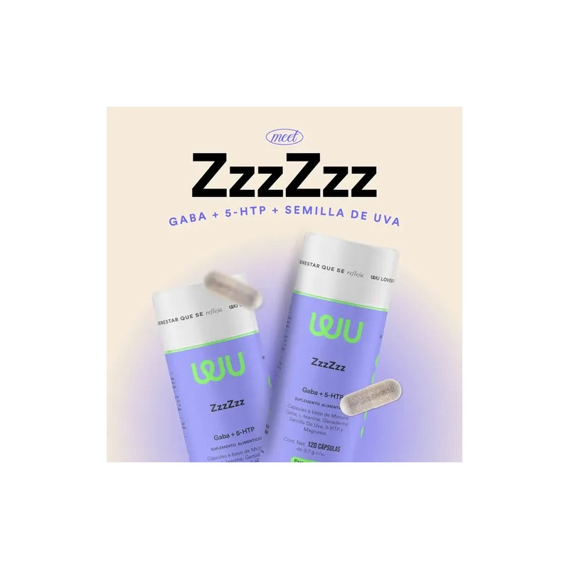 Suplemento Dormir Insomnio Ansiedad Gaba Htp Magnesio Teanina Zzzzzz Noche