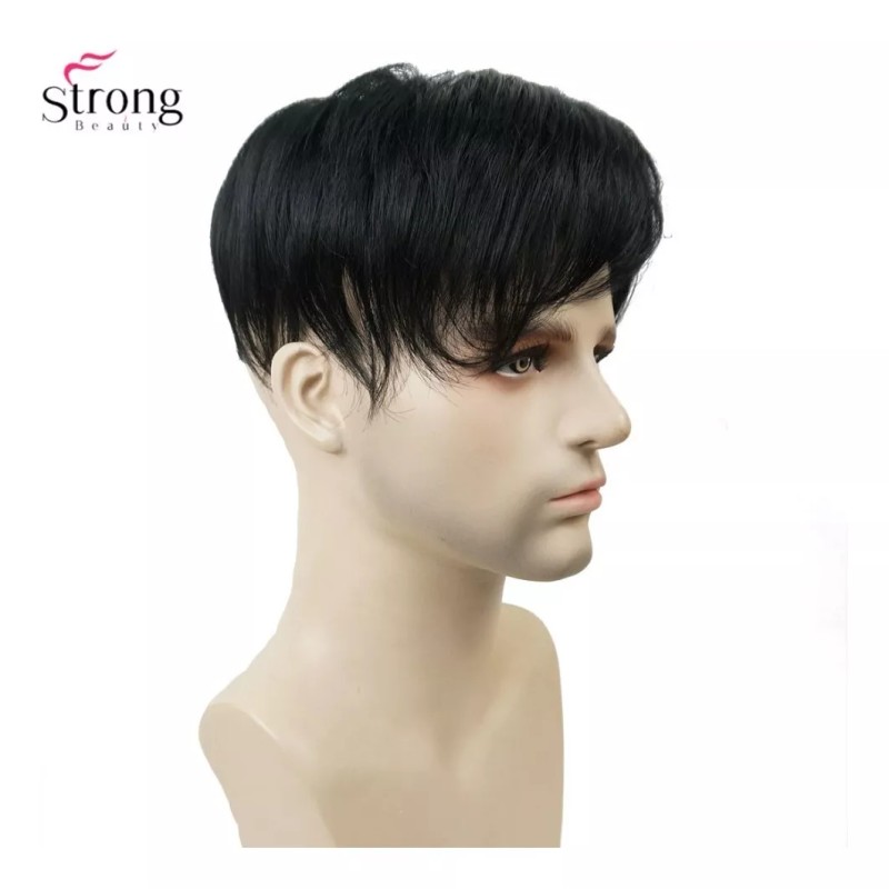 OEM Peluca De Peluquín Para Hombre, Pelo Corto Y Liso,