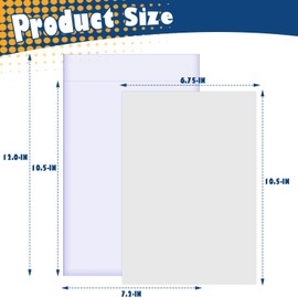 Leffis 100 Count Comic Book Current Size Bags and Boards Transparent Acid-Free and Reusable Comic Book Sleeves for Regular Comics (Bags and Boards X 100pcs) (100 Count)