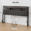 ONBRILL Ergonomic Headboard for King Size Bed with 2-Tier Storage,