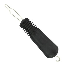 One Piece Ergonomic Handle Button Hook Dressing Aid Plastic Buttons Aids Zipper Pull Useful Zipper Pull Helper Easy Grip Button Assist Device for One Hand, Arthritis, Disabled