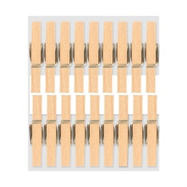 1000 Small Wooden Clothespins Natural Wood 10ea