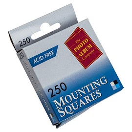 The Photo Album Company Dispenser Box with 250 Photograph Mounting Square - White