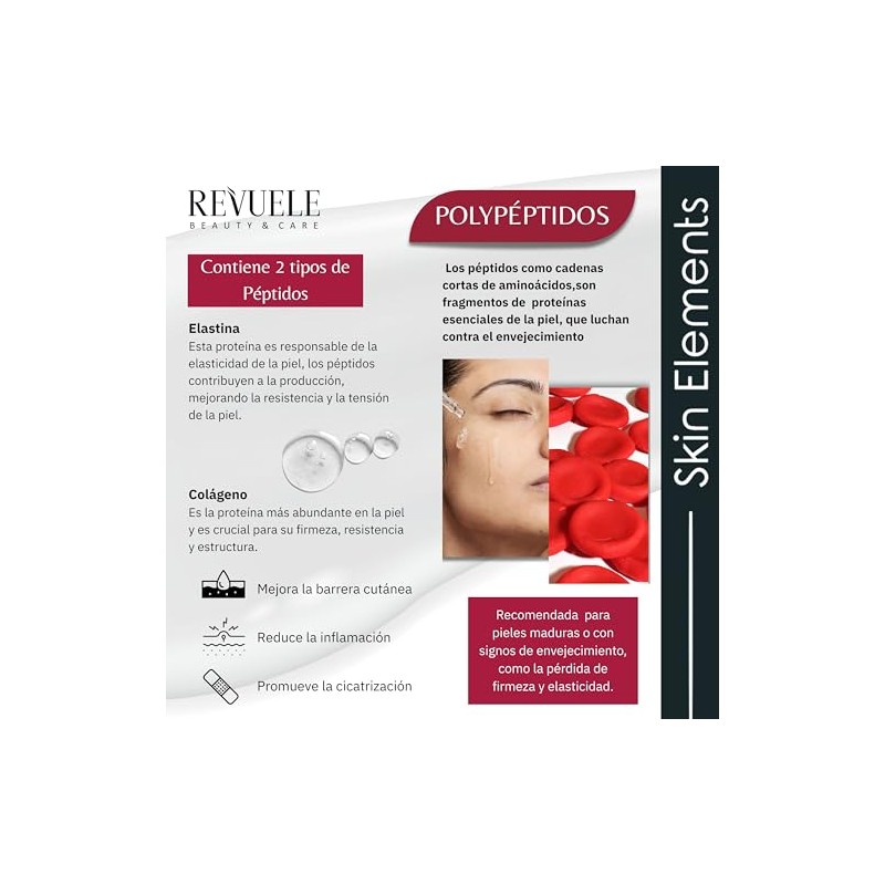 REVUELE SKIN ELEMENTS SUERO PARA ROSTRO Y CUELLO POLIPEPTIDO 30ML