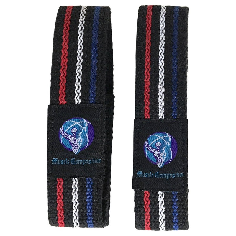 Correas de ejercicio de composición muscular (rojo, blanco y azul)