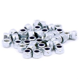 M3 (3mm) Nyloc Hex Nut (Type-T) - Steel (Pack of 40)