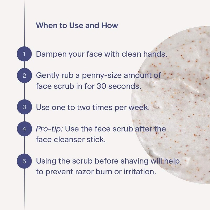 Disco Men’s Renewing Face Scrub – Natural & Organic Deep