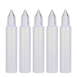 Wizard Vapes 30ml Unicorn Pen-Style Dropper Bottles x 5 (Clear)