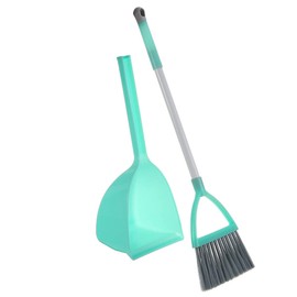 Small Broom and Dustpan Set, Household Mini Broom and Dustpan Set, Mini Broom and Cleaning Set Suitable for Various Small Areas. (Blue)