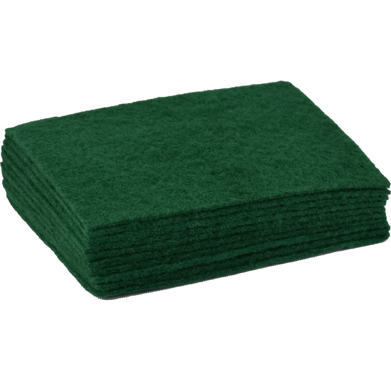 Acord Large Heavy Duty Green Pad Scourers 16 x 22cm