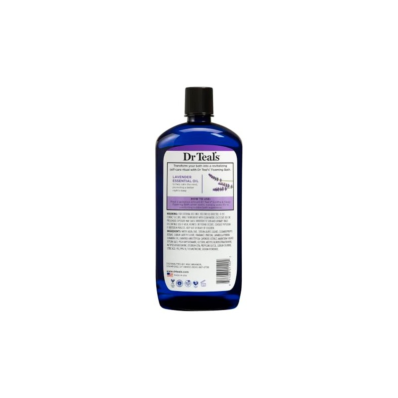 Dr Teal’s Foaming Bath with Pure Epsom Salt, Soothe &