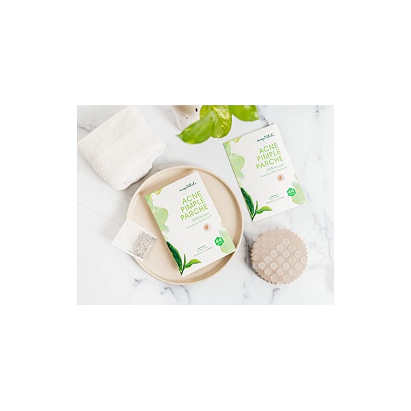Tea Tree Acné Pimple Parche, 44 Parches De Absorbente Para
