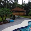 Wonwon Gazebo Replacement Canopy Top Cover 10X12 Double Tiered Canopy