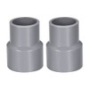 sourcing map PVC DWV Reducing Coupling Schedule 40 Gray 25mm