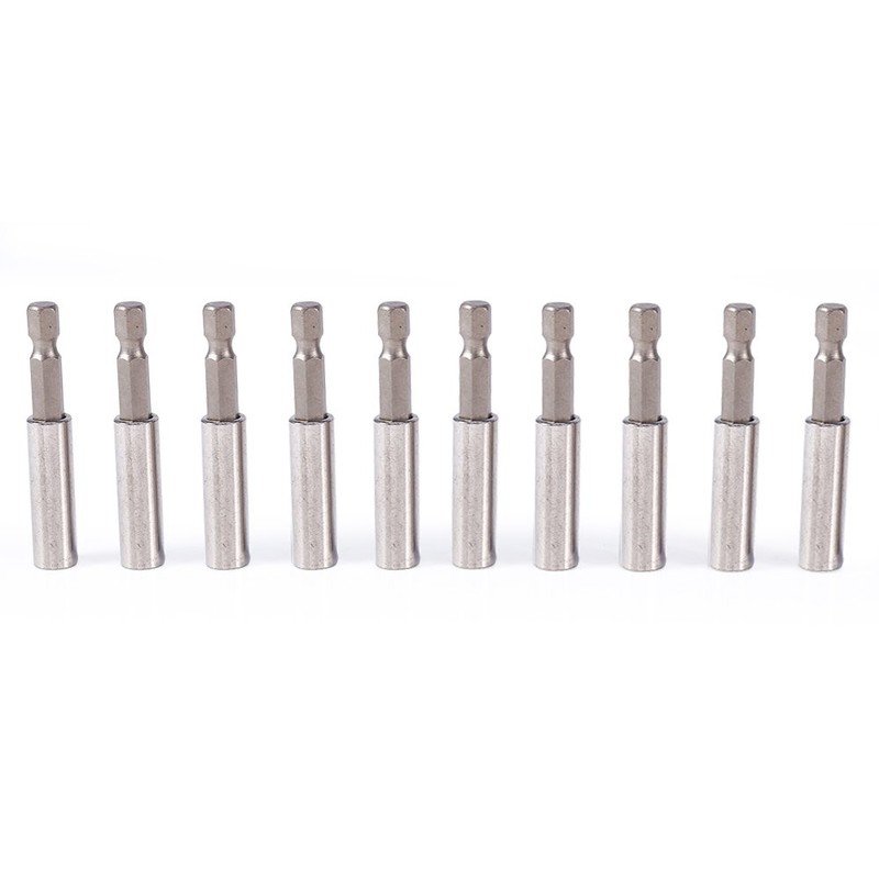 Magnetic bit holder,Delaman 10Pcs Magnetic Screwdriver Extension Socket Drill Bit
