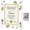 NIUBEE Diploma Frame 8.5x11 with Dried Flowers Acrylic Frame Display