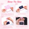 Pink Bow Badge Holder Horizontal, ID Card Holder Horizontal with