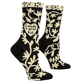 Blue Q Women's Funny Novelty Crazy Crew Socks with Sayings