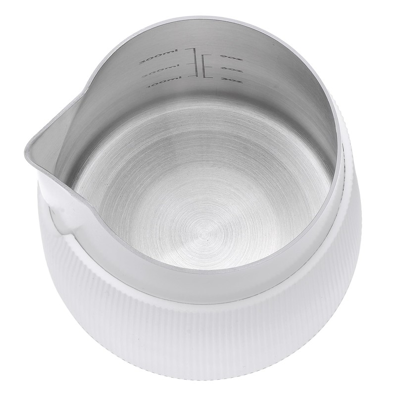 Normcore Handleless Milk Pitcher with Sharp Spout, Espresso Steaming Pitcher,