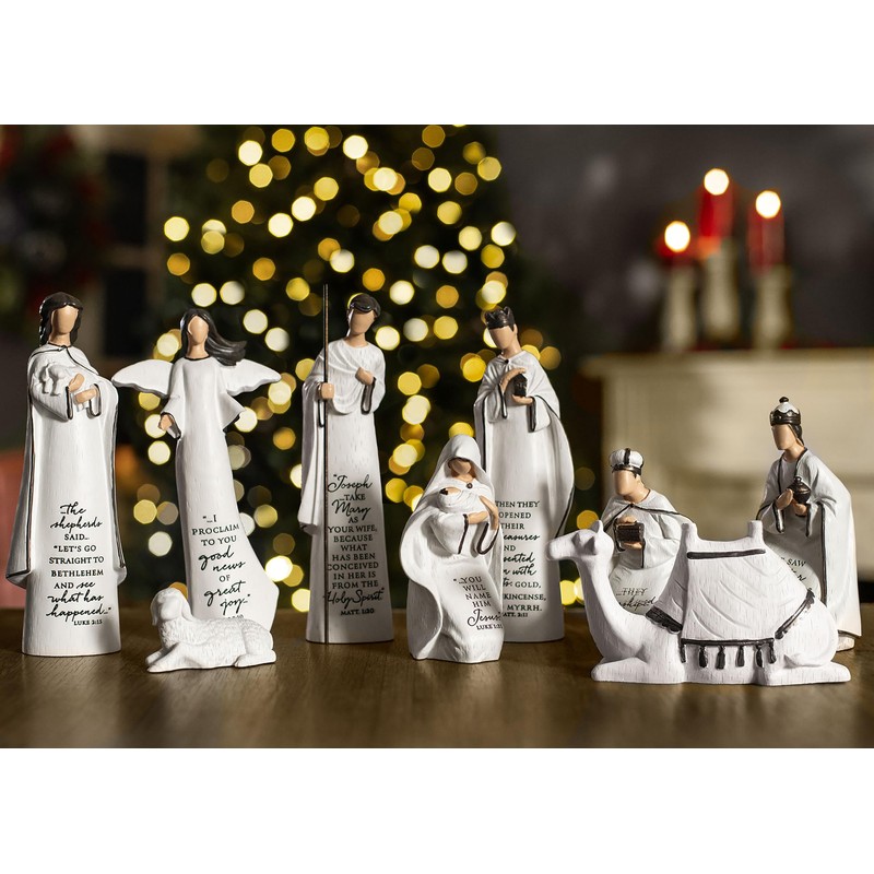 Lighthouse Christian Products A Savior is Born 9 Piece 7.25