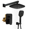 MONDAWE Rain Shower System, 9" High Pressure Shower Head and