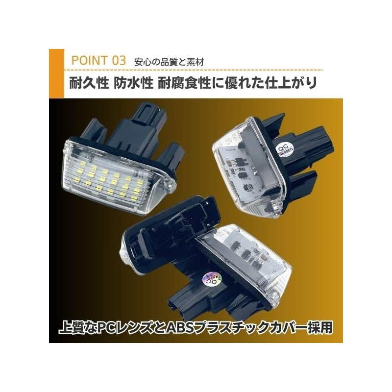 JYFACTORY External General Purpose LED License Plate Lamp, NOAH Boxy